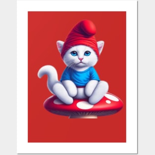 Smurf cat meme, Smurfcat papa, Smurfcat Posters and Art